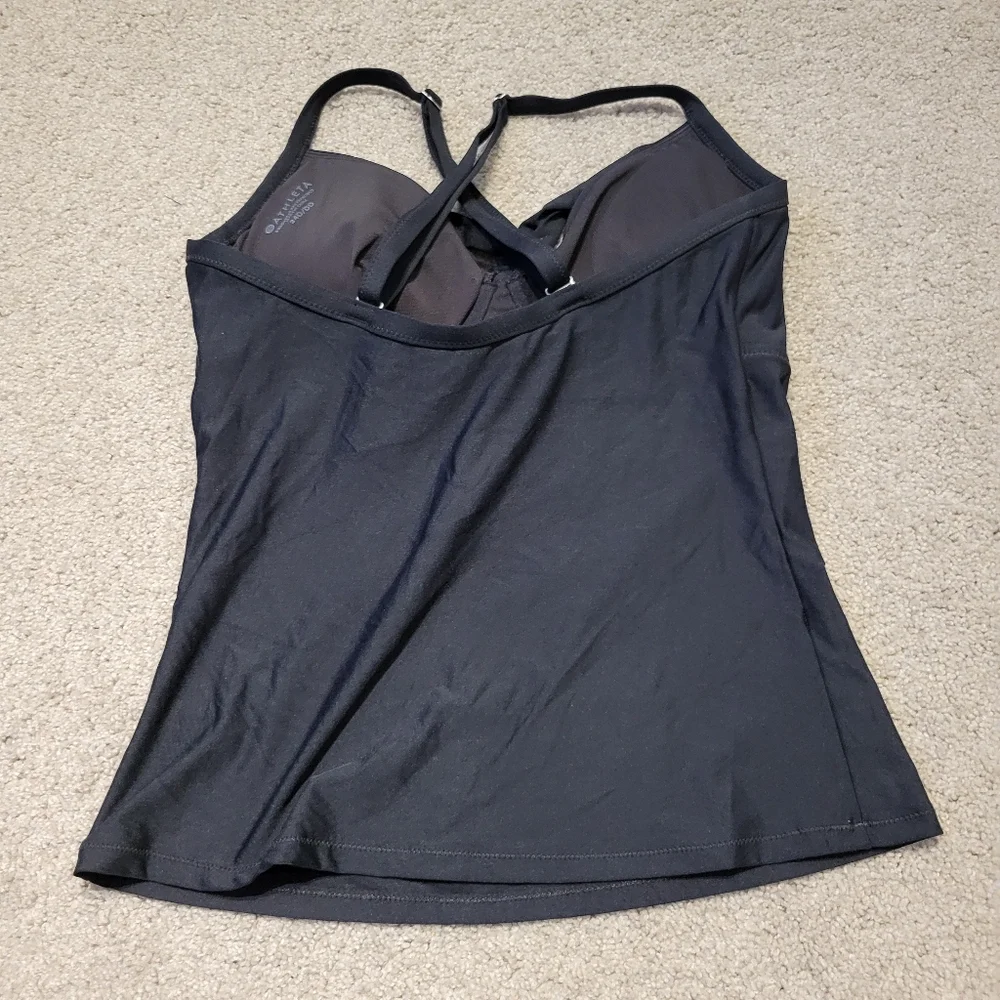 Athleta Twist Up Tankini Top Black
